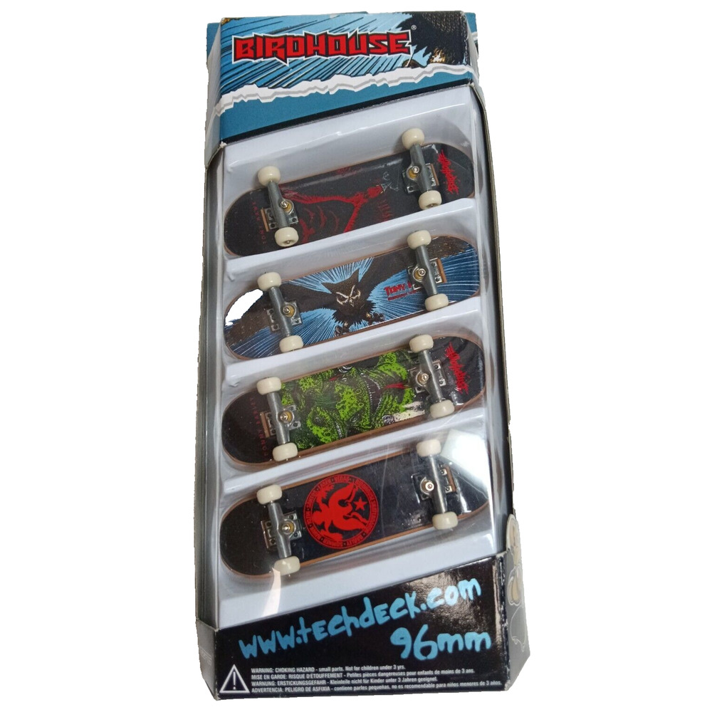 Tech Deck Birdhouse 4 Pack 96mm Fingerboard Tony Hawk Donny Barley